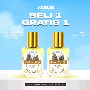 Beli 1 Gratis 1 Parfum Narsis 35ml Parfum Wanita Aroma Tahan Lama