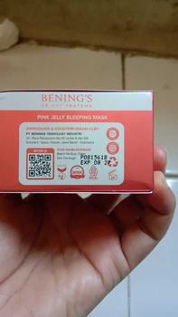 Product Review of (DOKTIF APPROVED) Bening's Pink Jelly Sleeping Mask 2% Argireline - Masker Wajah & Anti Kusam from A** 2