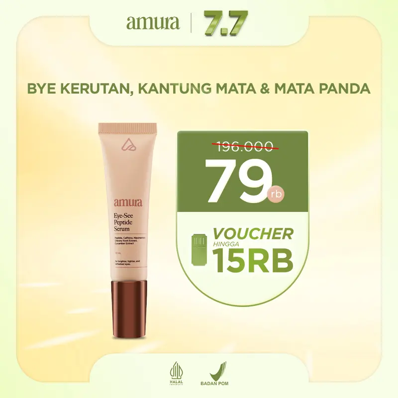 Amura Eye-see Peptide Serum 10ml | Eye Cream Eye Serum Mencerahkan Area Mata Memudarkan Mata Panda Kantung Mata Cream with Cooling Tech 0