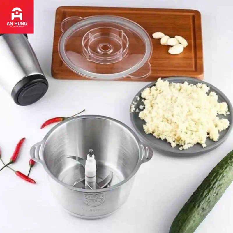 Máy Xay Đa Năng Kitchen Expert Inox 4 lưỡi dung tích 2L , công xuất cao Xay Sinh Tố , Xay Thịt ... 5