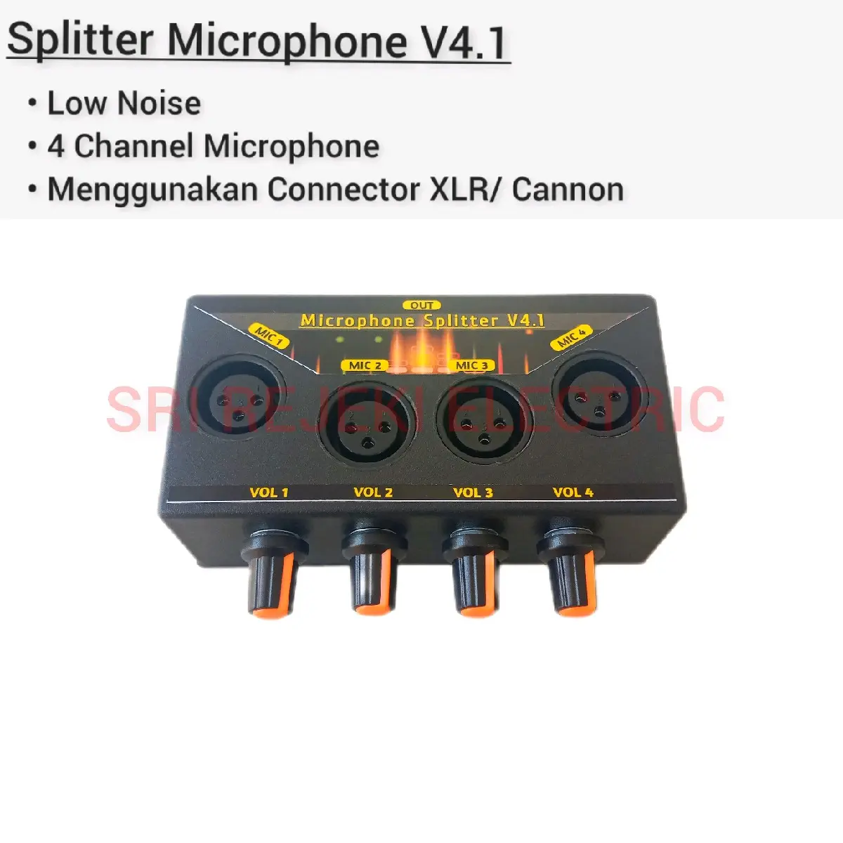 Paralel Input Mic Jack Canon XLR Splitter