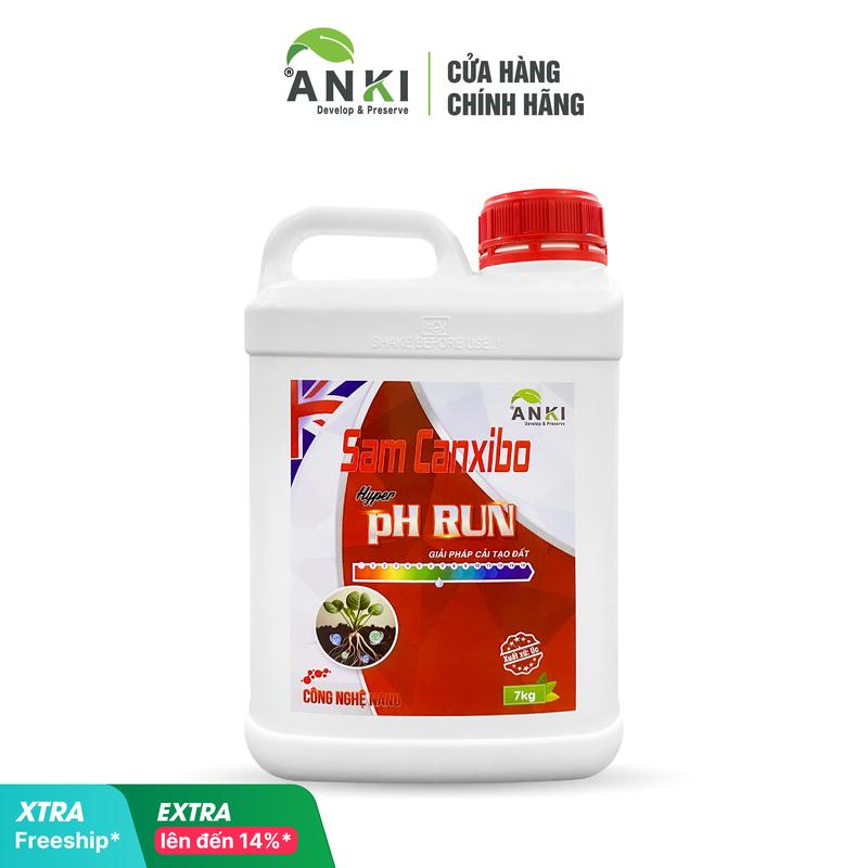  Hàng mới  CAN PHÂN BÓN “ Hyper pH Run” 7 KG nhập khẩu Úc - Cải tạo đất khử chua hạ phèn xử lý mặn điều chỉnh pH đất - Cứng cây cứng lá cứng trái - Cung cấp dinh dưỡng canxi cho cây. 