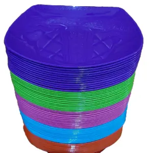 PIRING MAKAN PLASTIK PAKET 6 PCS "DRAGON 88"+Bonus centong nasi,Bahan baku Plastik PP5,Dimensi 24 CM,Varian warna-Kitchenware
