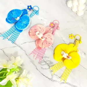BAG CHARM ANGGREK ORCHID PITA KEYCHAIN JUMBO