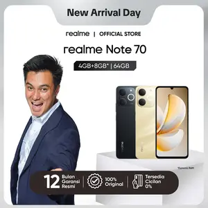 [BAIMWONG EXCLUSIVE] realme Note 70 4GB+8GB*|64GB | Titan Battery 6300mAh | Shock Resistance Military Grade | Ultra Slim Design