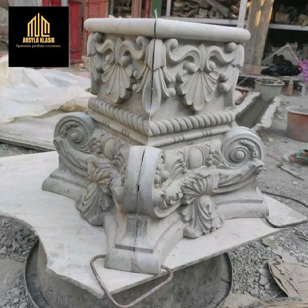 kepala pilar atau mahkota pilar beton 20cm