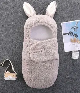 selimut bedong bayi motif kelinci /selimut anak bayi umur 0 bulan-8bulan