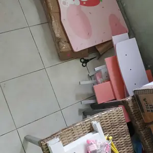 Rum-Meja Belajar Anak Set Kursi Tinggi Dapat Diatur Meja Kursi Anak Dilengkapi Rak Buku Untuk Rumah Tangga Rumahan Tinggi Bisa Disesuaikan