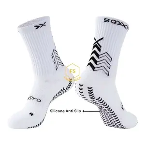 SoxPro Kaos Kaki Olahraga Bola Futsal Tebal Telapak Anti Slip Bahan Premium Cotton 80% Nylon 17% Spandex 3% Cocok untuk Aktivitas Olahraga Dewasa