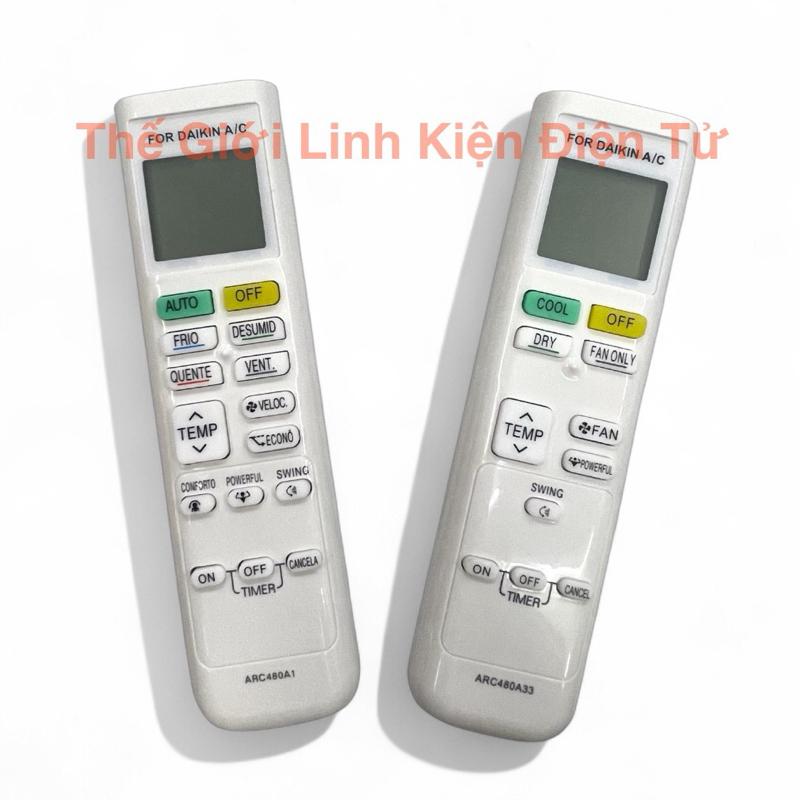  ￼Điều khiển remote điều hòa Daikin   2 Loại   