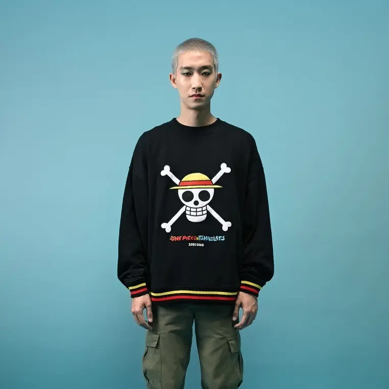 3Second x One Piece x Tahilalats Men's Jacket Crewneck 3