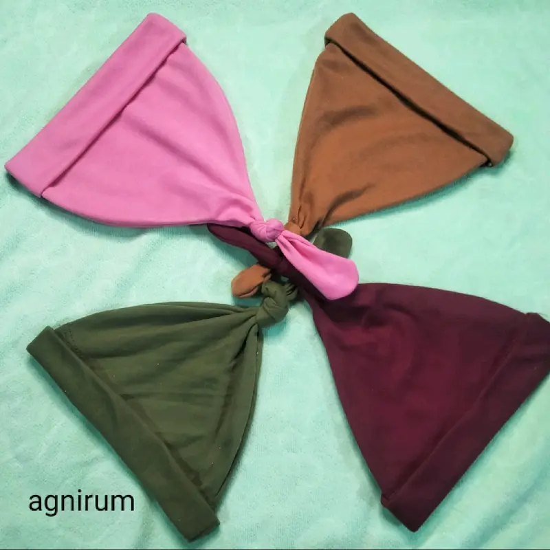 3 pcs kupluk bayi halus tebal newborn Perempuan 2