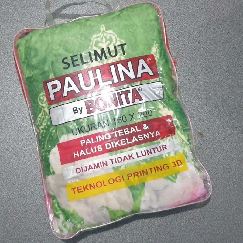 Selimut Paulina BONITA / Selimut Bulu Halus Bonita uk.160x200cm 2