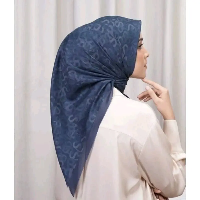 HIJAB SEGI EMPAT MOTIF BS KW TERBARU SPER PREMIUM VOAL LASER CUT MEWAH MUDAH DI BENTUK BAHAN HALUS TEGAK Muslim Square