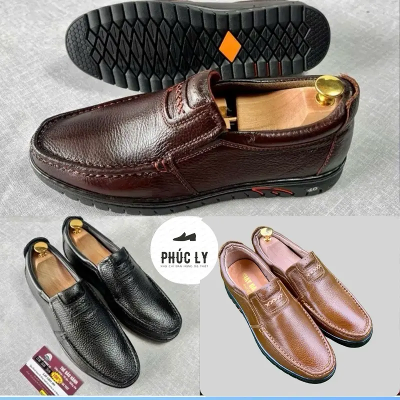 Giày mọi sân Da bò thật -đế cao su- size 37-44 - đế khâu ngang chắc chắn  Nhung Nam Đế Bằng Jean [ bảo hành 12 tháng] HẠ 1 SIZE NHÉ