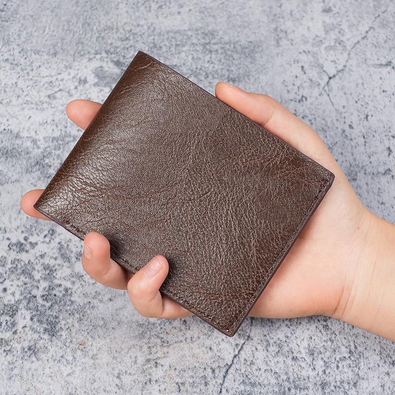 Ví nam ngắn có sẵn trong kho của nhà sản xuất, có thể tùy chỉnh, bao gồm ngăn đựng thẻ đa năng và ví đựng tiền xu giảm giá 80%, chỉ dành cho bán hàng xuyên biên giới.