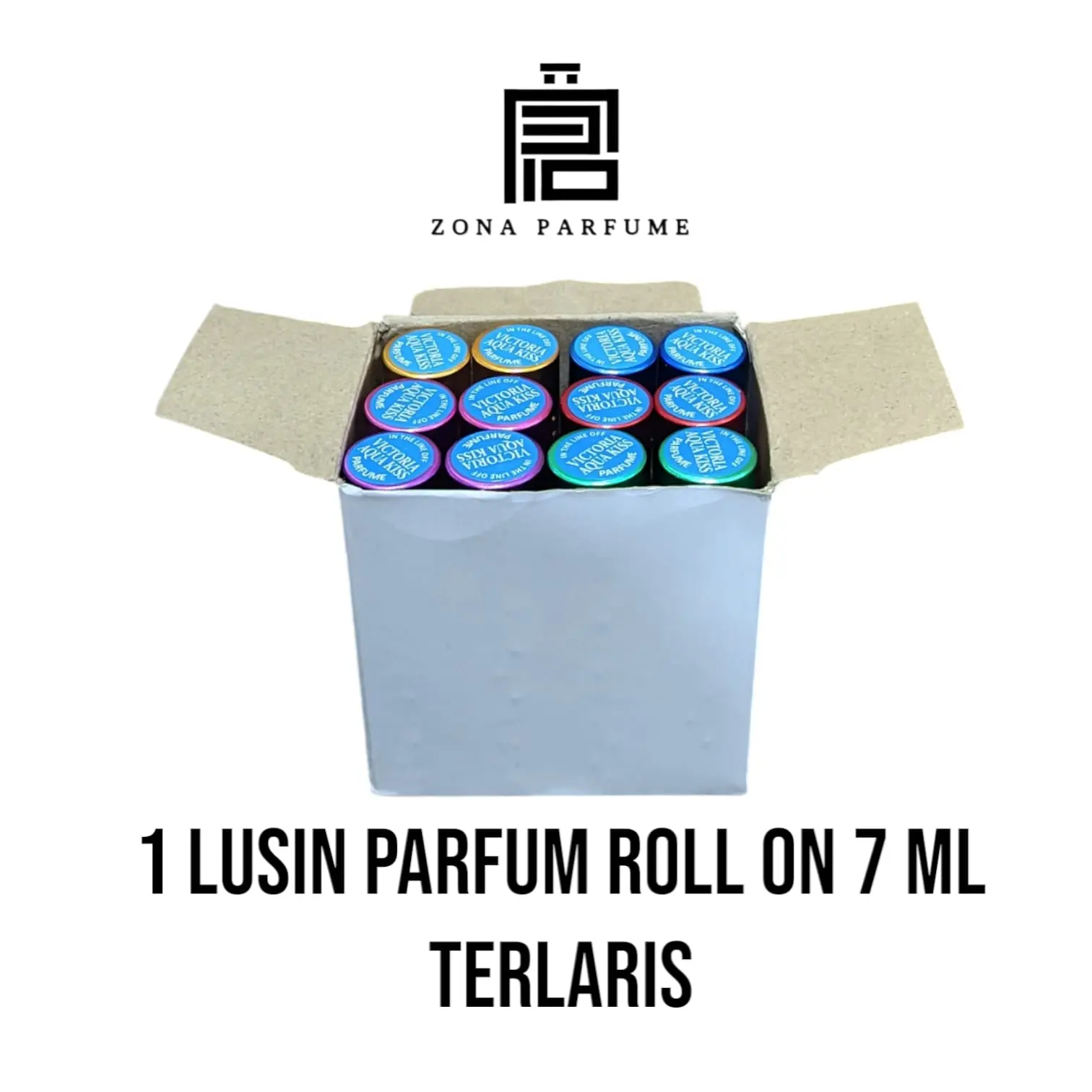 Parfum roll on 1 LUSIN 7 ml non alkohol, parfum refill terlaris