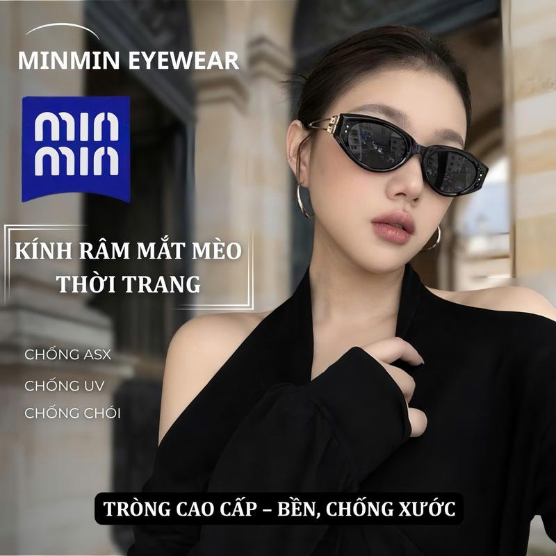 Kính Râm Mắt Mèo Thời Trang Gọng Kim Loại Mắt Kính Thời Trang Cao Cấp Kính Râm…