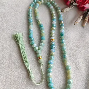 Tasbih Kristal dua warna Tasbih Kristal Mewah Tasbih kristal cantik