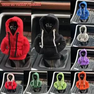 Cubierta para palanca de coche, con excelente desempeño en moda deportiva y retención de calor. Cubierta para capucha, adecuada para autos universales manuales, transmisiones manuales y como decoración interior para palancas de cambio de marchas.