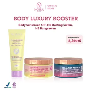 Noera Paket Body Luxury Booster l Body Sunscreen SPF + HB Dosting + HB 10% ALPHA ARBUTIN