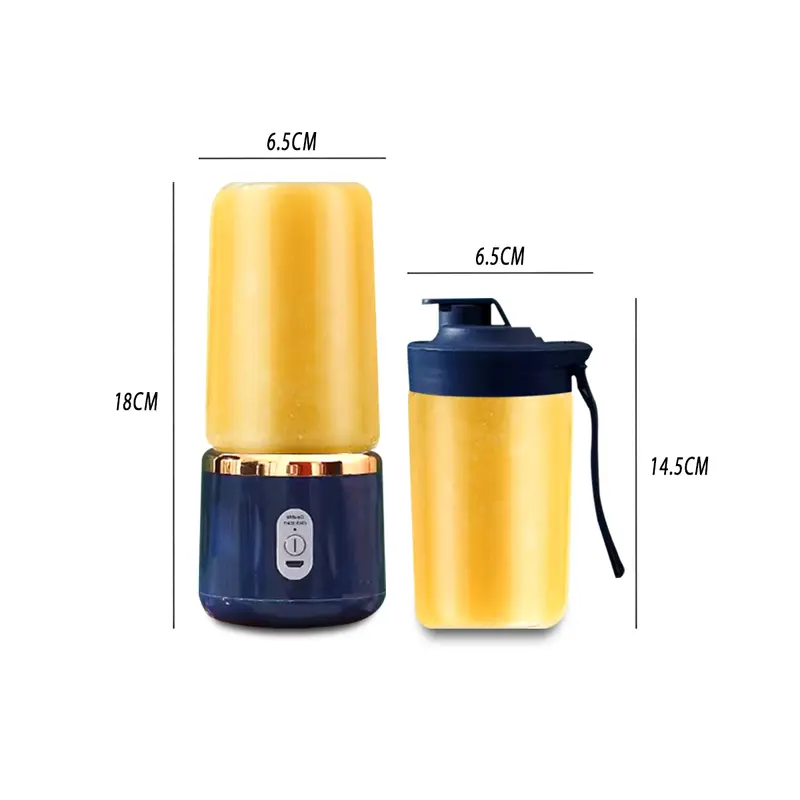 Blender Portable Mini Juicer 400ML + 400ML Juicer Cup Blender Jus USB Electric HP-22 7