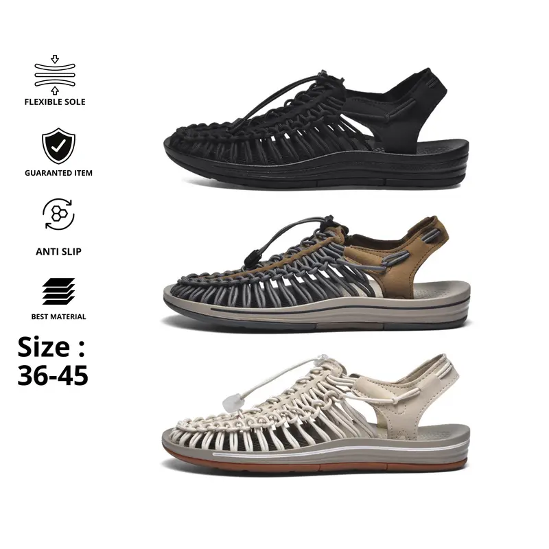Sepatu Sandal Tali Unisex 36-45 Sendal Gunung - Sendal Outdoor - Sandal Pria Wanita sandal karet 0