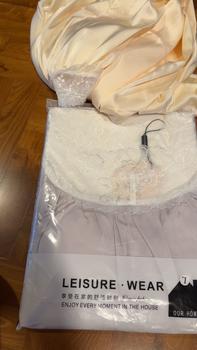 Product Review of Loose solid color nightdress thin style simple lace palace style slim fashion temperament summer elegance from M** 0