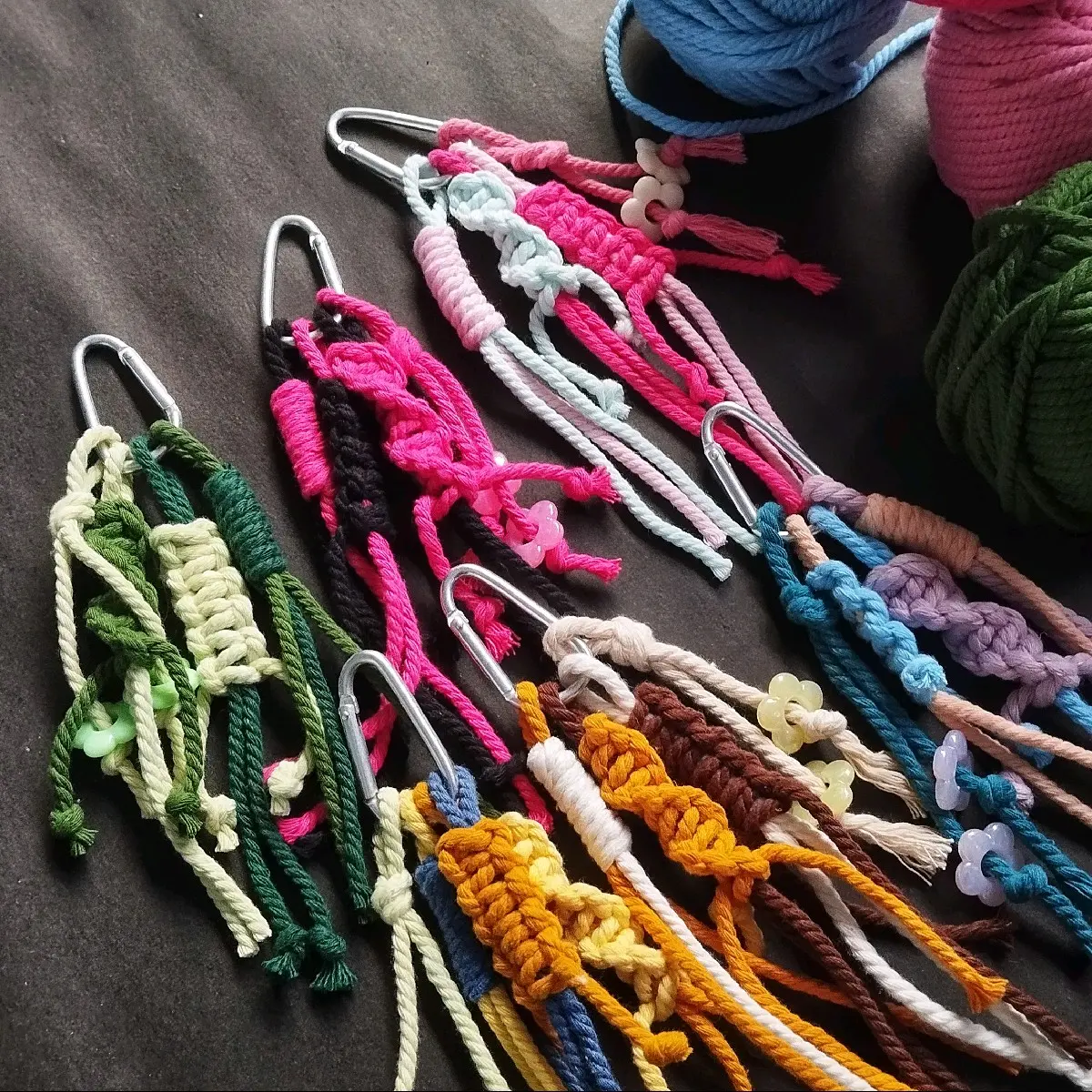 Keychain Pyu - Gantungan kunci macrame/Bag charm/keychain Tas Ganci