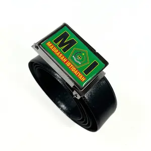 Ikat Pinggang Anak Sekolah MI 3 cm Model Gesper Jepit Angkat Metik dengan Logo MI Kualitas Sangat Baik Bahan Berkualitas
