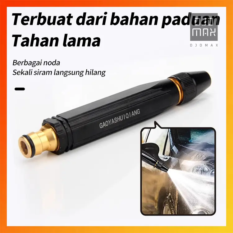 DJDMax Kepala Semprotan Air Tanpa Selang Semprotan Air Cuci Mobil / Alat Semprotan Air Steam Cuci Motor Mobil Kepala Semprotan Air Tanpa Listrik / Semprotan Air Jet Spray Super Kencang / Alat Cuci Motor Siram Tanaman / Semprotan Air Multifungsi Car Logam
