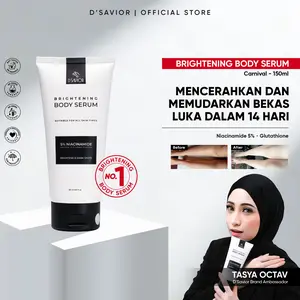 D'SAVIOR Brightening Body Serum Niacinamide 5% High Grade 150ml | Serum Pelembab Pencerah Kulit