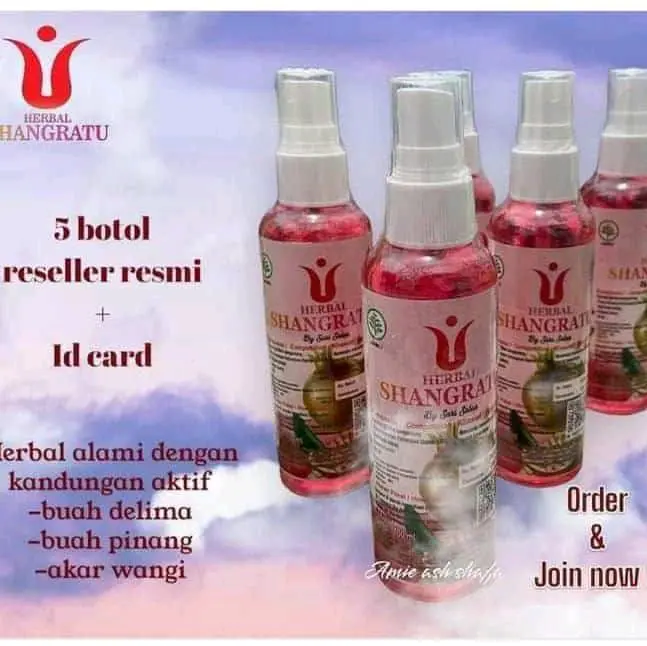 [ Paket Reseller = 5 ] Herbal shangratu by Sari salon Official 100ml - Original Bergaransi - Distributor Resmi Surabaya Perawatan Tubuh 0
