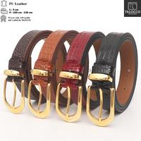 Gambar TALOCCO Ikat Pinggang Wanita Sabuk Kulit PU Lebar 3 cm Premium Quality Belts dengan P 90 cm - 125 cm - Hitam L 2,5 cm, 105 cm dari TALOCCO Kota Administrasi Jakarta Pusat 4 Tokopedia