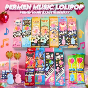 [HALAL] Lollipop Musik Rasa Stroberi Anggur Apel Cocok untuk Interaksi Anak-anak Game Pesta Hadiah Hari Raya Permen Rasa Buah Menarik Dilengkapi Fungsi Musik Tiga Rasa Buah Segar