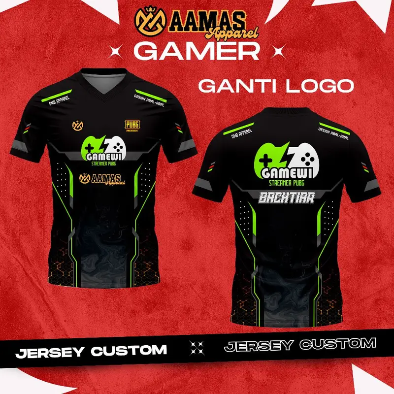 JERSEY CUSTOM RACING GAMER STREAMER DESAIN BEBAS 1
