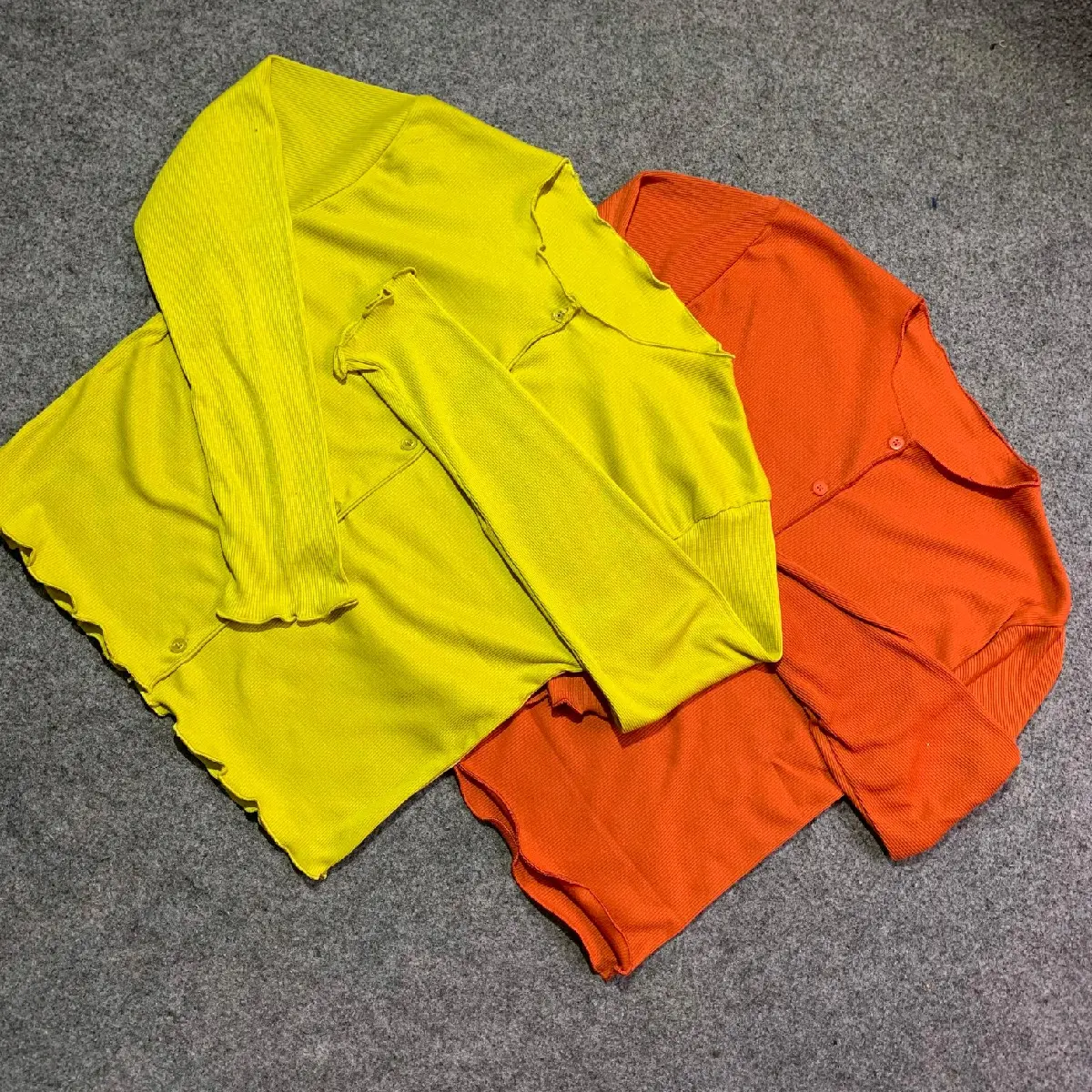 Cardigan Waffer Dan Rib Korean Style Crop Top Wanita Lengan Panjang | Cardigan polos Wanita | Cardigan Atasan Wanita Cantik Dan Tebal Dan Premium