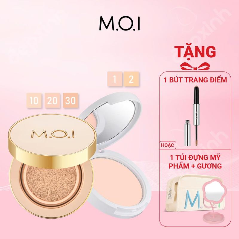 TẶNG QUÀ Bộ đôi Phấn nước M.O.I Premium Baby Cushion và Phấn phủ M.O.I Baby Skin Powder