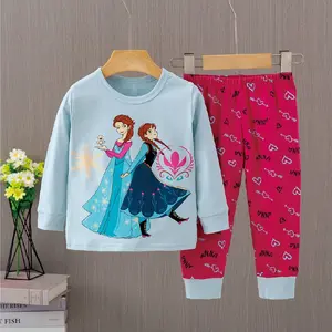 Piyama Anak Organik PP Fit Joger Frozen' Biru
