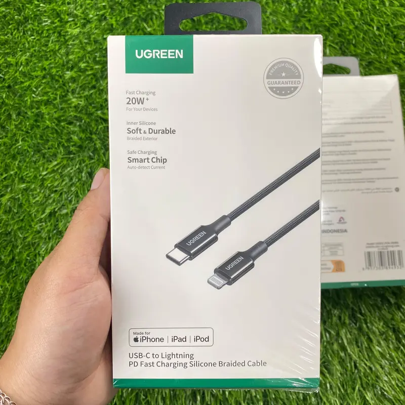 UGREEN - KABEL USB UGREEN C TO IPHONE WEAVEN 1M Biru 8