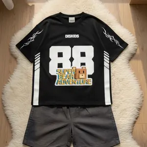 [Bonus Stiker Nama] KAOS T-SHIRT ANAK BASEBALL COWO KOMBINASI GAME SUPERBEAR ADVENTURE SABLON KATUN COMBED 30s USIA 1-12 TAHUN