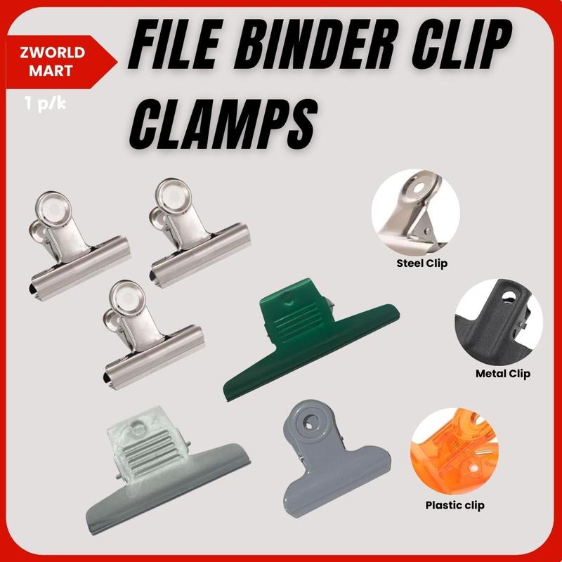 Bull Paper Clips , File Binder Clip Clamps for Office Steel Clip ...