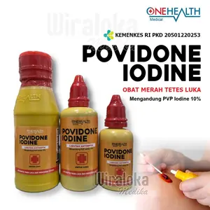 POVIDONE IODINE ONEMED ONEHEALTH / Obat Merah P3K / Obat Luka Memar Ecodine | WIRALOKA