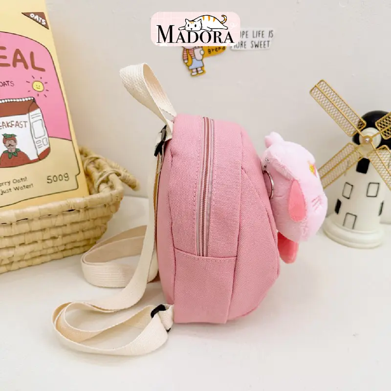 Madora Sanrio Family Mini Backpack Tas Ransel Sekolah Anak Karakter Kuromi Melody Lucu 7