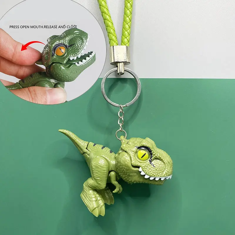 Mainan Gantungan Kunci Dinosaurus Tyrannosaurus Rex Gigit Jari 0