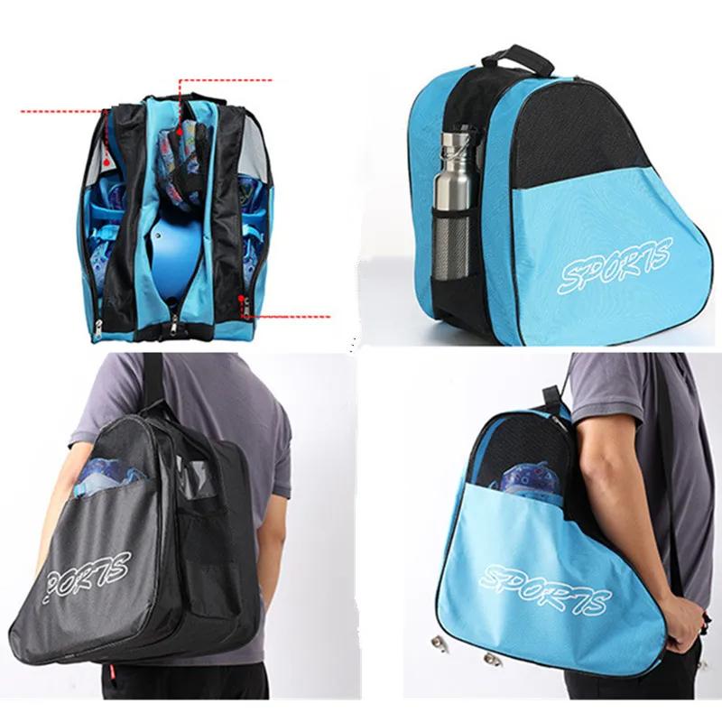 Product Introduction of 1PC Large Capacity Breathable Portable Roller Skates Bag Ice Skating Bag Large Capacity Breathable Inline Skates Bag Skates Storage Bag Skating Shoes Bag 24