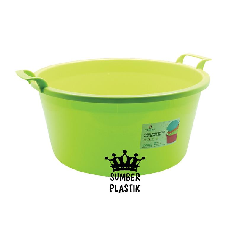 Claris 3252 Baskom Air Ember Bak Cuci Plastik Anti Pecah Tuff Unbreakable 18 Liter 1