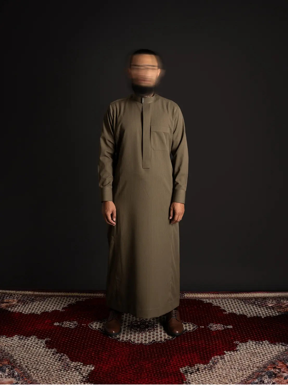 Local Project | Jubah Pria Dewasa Gamis Lengan Panjang | Fahd Olive Green