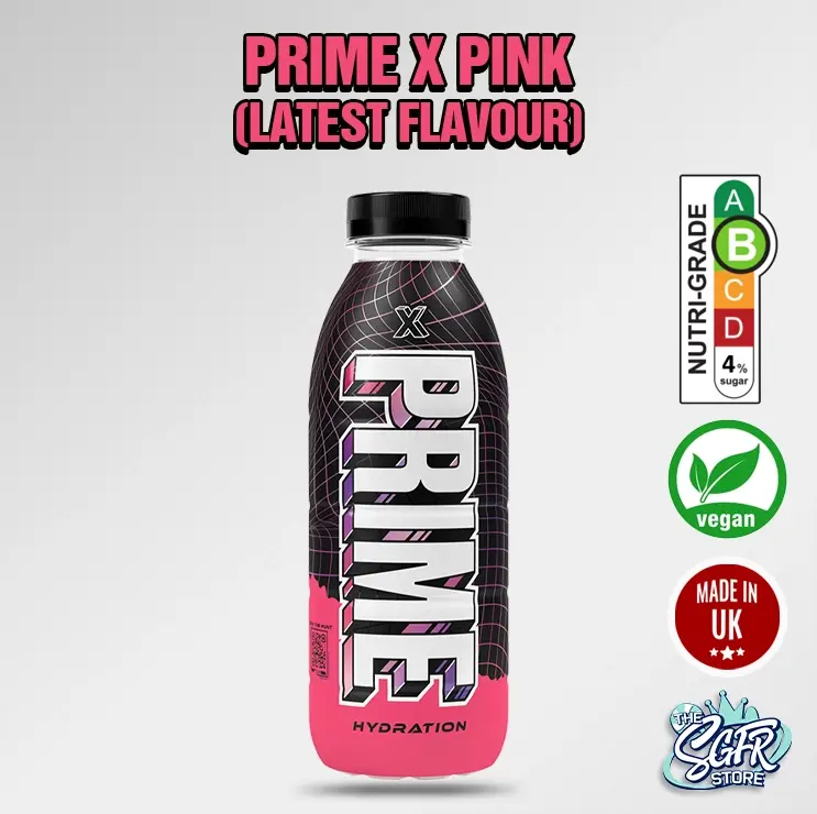 Prime X Pink (Latest Flavour) Prime Hydration Drink. Caffeine Free