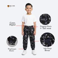 Gambar Forgotten Sky Celana Panjang Loreng Jogger Anak Usia 1-12 Tahun - Celana Tactical Anak laki-laki - Long Jogger Pants - Celana Anak laki-laki Cargo Pants - Loreng Black, S dari Forgotten Sky Kota Bandung 2 Tokopedia